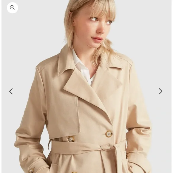 BELLE AND BLOOM Empirical Trench Coat - Beige SIZE Small - Picture 5 of 13